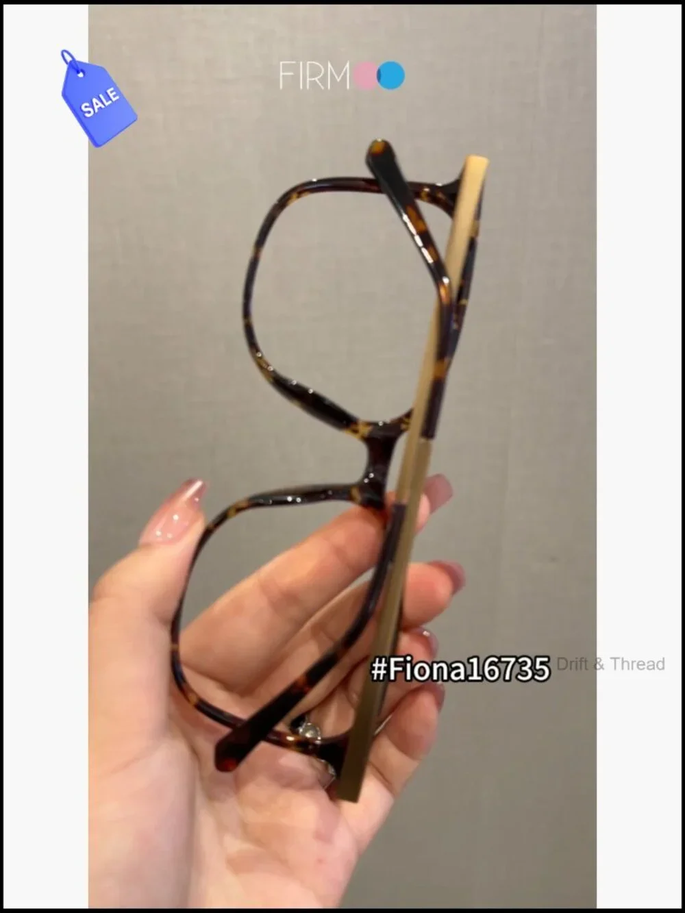 Oversized Square Blue Light Blocking Glasses TR90 Metal Frame UV400